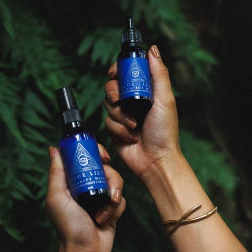 Blue Lily Healing Essential Oil Set with Clarity Mist and Calming Spray for Aromatherapy and Relaxation