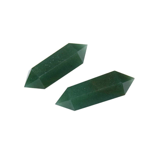 Natural Green Aventurine Double Terminated Point Crystals for Healing and Meditation