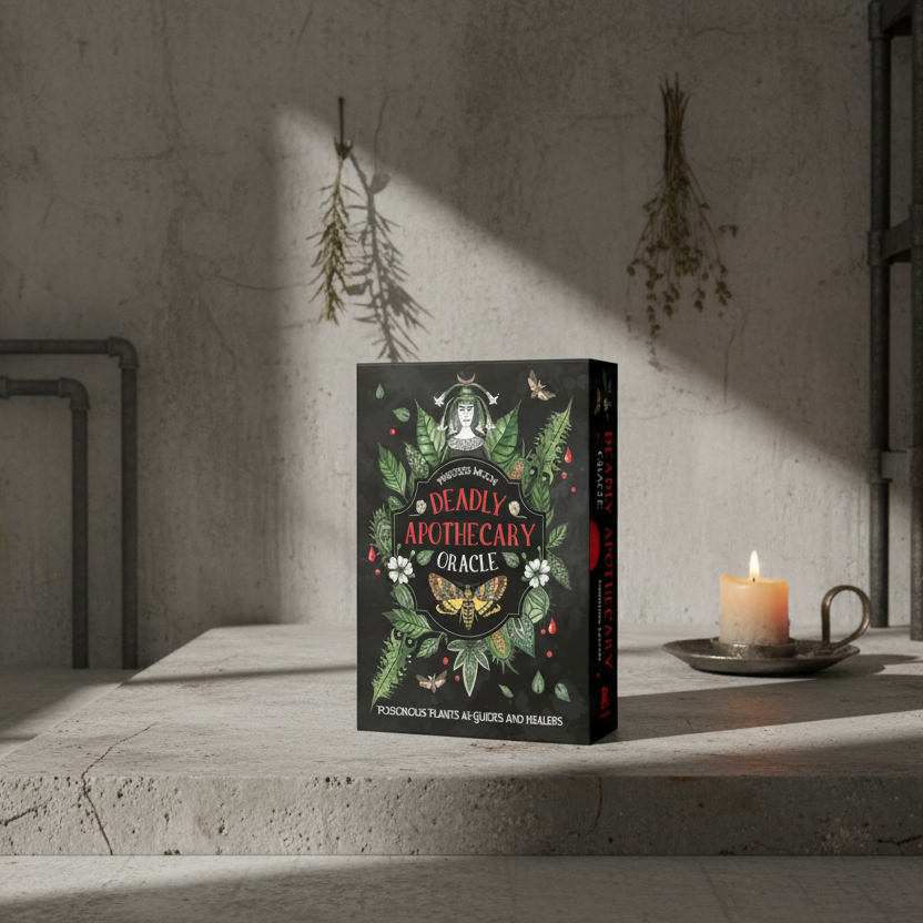 Mystical Tarot & Oracle Cards collection featuring the Deadly Apothecary Oracle with stunning artwork and symbolism.