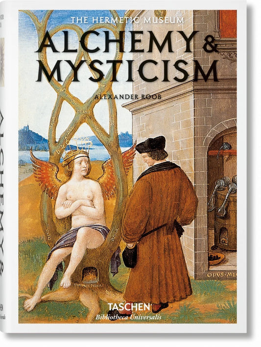 Cover of Alchemy & Mysticism - Alexander Roob showcasing a historical artwork with vibrant colours