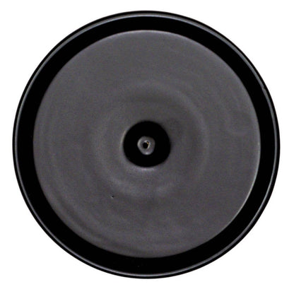 Exuro Black Ceramic Incense Holder with a Smooth Circular Design for Aromatherapy Use