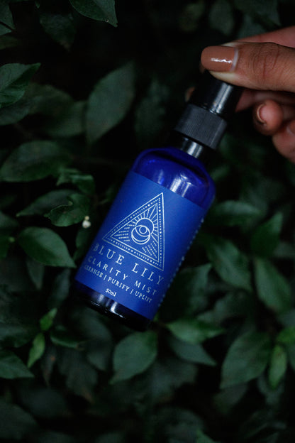 Blue Lily Clarity Mist Spray Bottle with Lavender and Purifying Ingredients for Refreshing Skin