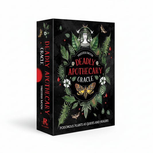Deadly Apothecary Oracle - Priestess Moon boxed set featuring poisonous plants as guides and healers