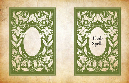 Earth Magick - Cheralyn Darcey book cover featuring intricate floral designs and herb spells title