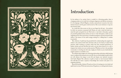 Cover page of Earth Magick - Cheralyn Darcey featuring floral designs and birds