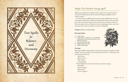 Page from Earth Magick - Cheralyn Darcey featuring Tree Spells for Balance and Harmony