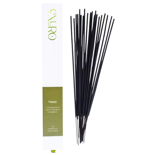 Happy Incense Sticks - Rose Geranium & Neroli
