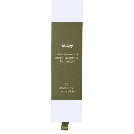 Happy Incense Sticks - Rose Geranium & Neroli