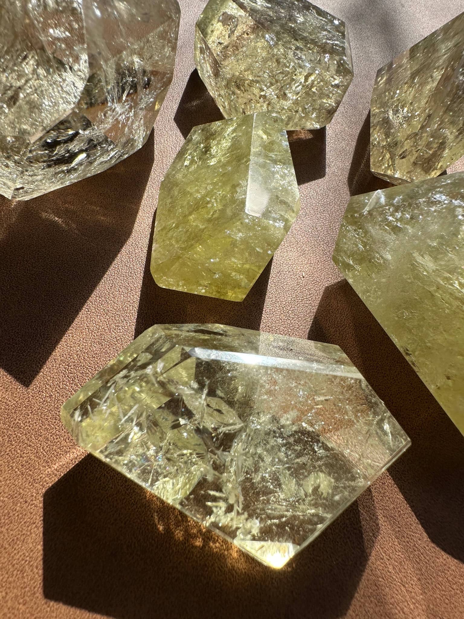 Beautiful Brazilian Golden Healer Quartz Freeform Crystals with Unique Shapes and Natural Clarity
