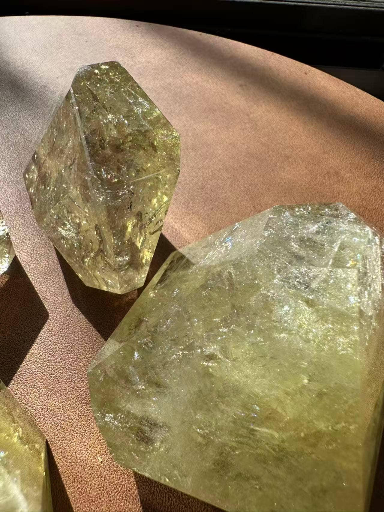 Brazilian Golden Healer Quartz Freeform Crystals with Natural Clarity and Unique Shapes