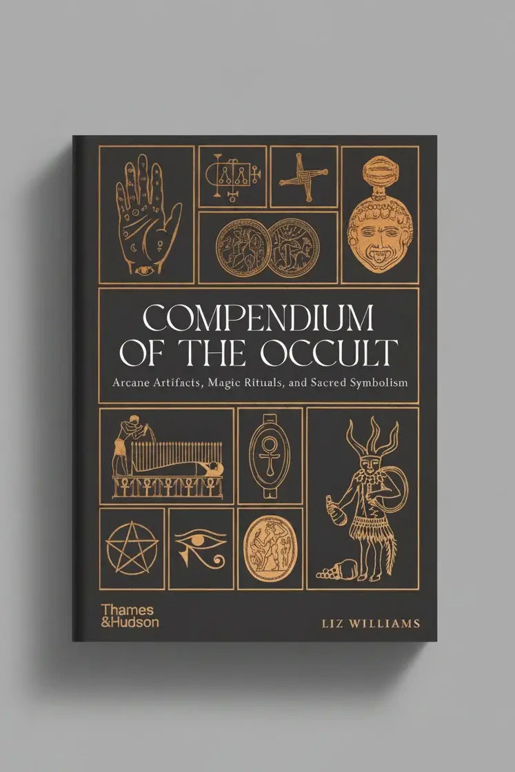 Compendium Of The Occult - Liz Williams featuring arcane artifacts and magic rituals in a detailed book cover