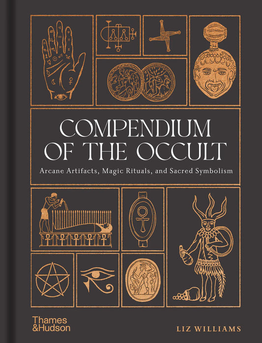 Compendium Of The Occult - Liz Williams featuring arcane artifacts and magic rituals in a detailed book cover
