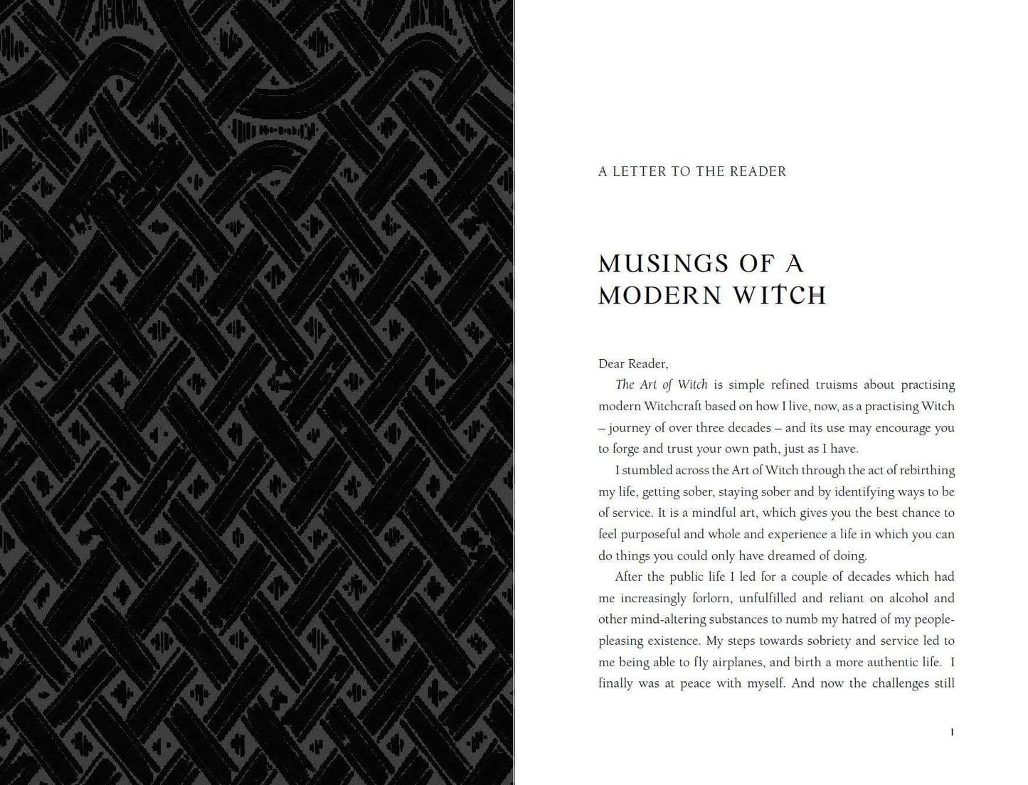 The Art Of Witch book cover with intricate black design and bold title for modern witchcraft enthusiasts