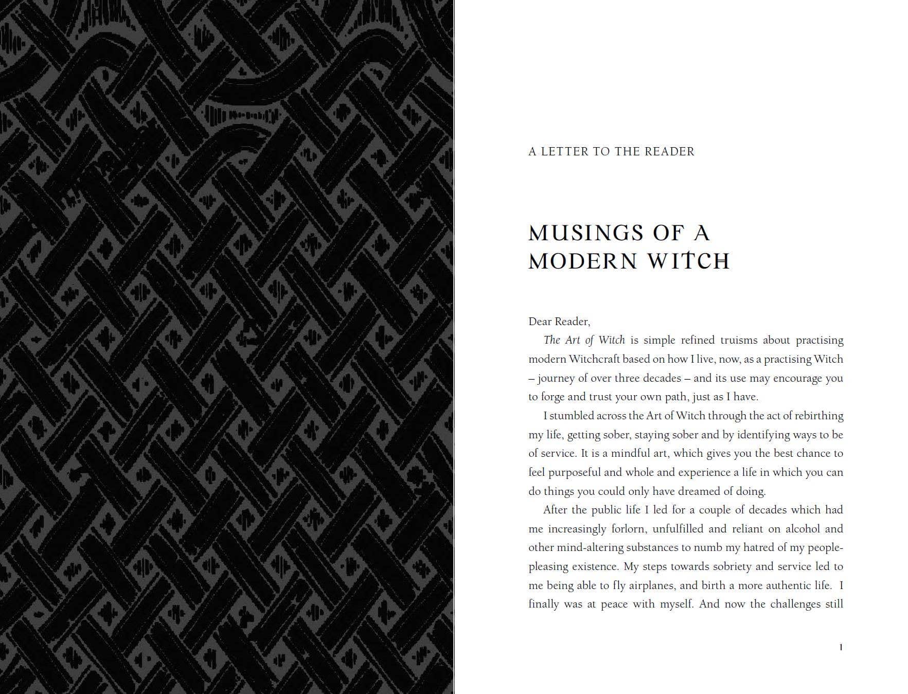 The Art Of Witch book cover with intricate black design and bold title for modern witchcraft enthusiasts