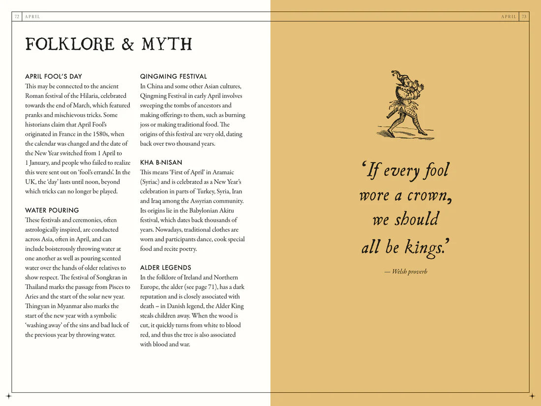 Pages from The Occult Almanac - Liz Williams featuring folklore and myth themes