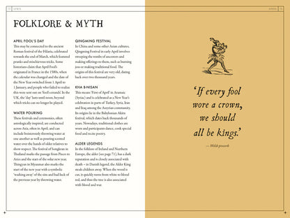 Pages from The Occult Almanac - Liz Williams featuring folklore and myth themes