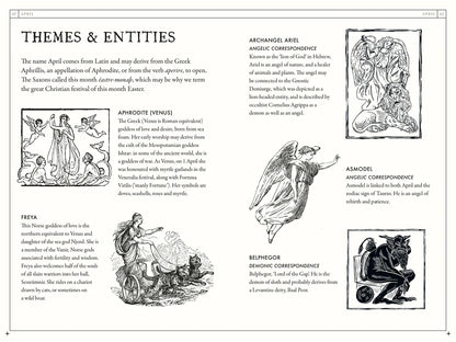 The Occult Almanac - Liz Williams featuring themes and entities like Freya and Asmodel