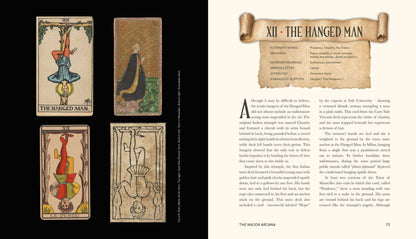An Occult Guide to the Tarot - Travis McHenry with tarot cards and detailed information on The Hanged Man
