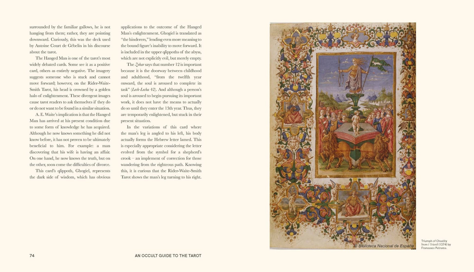 Pages from An Occult Guide to the Tarot - Travis McHenry featuring intricate illustrations and detailed text