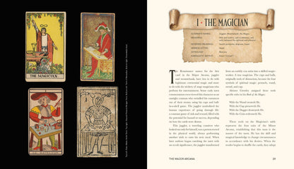 An Occult Guide to the Tarot - Travis McHenry with illustrations of tarot cards and descriptive text