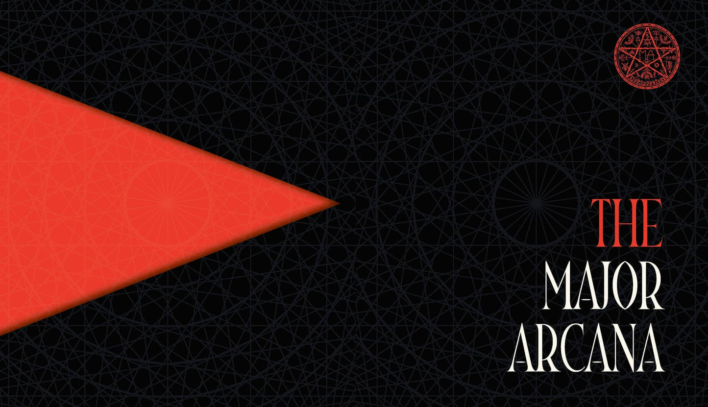 Cover of An Occult Guide to the Tarot - Travis McHenry featuring The Major Arcana with a striking red design