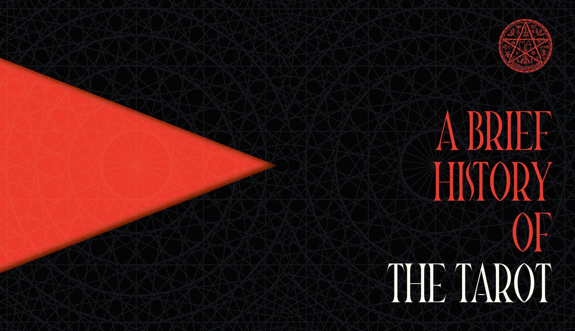 Cover of An Occult Guide to the Tarot - Travis McHenry featuring a striking red and black design